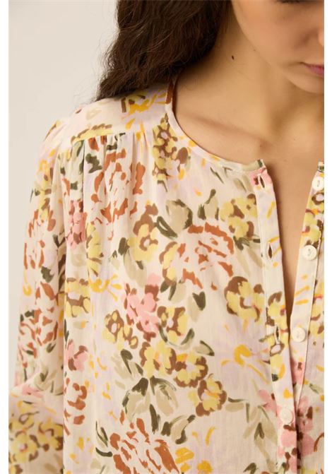 Blusa Des Petits Hauts Roxane Verveine in voile di cotone Des Petits Hauts | Bluse | 1E260464VERVENIE